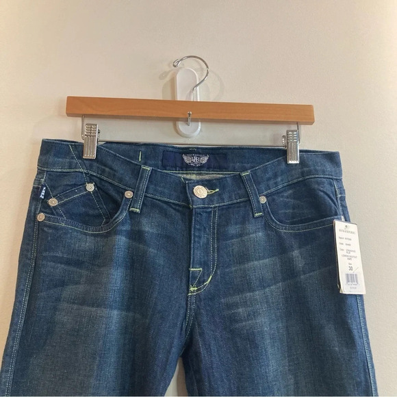 ROCK & REPUBLIC Sz 30 Low Rise Bootcut Kurt in Voracious Blue US Made Jeans NEW - Picture 3 of 11